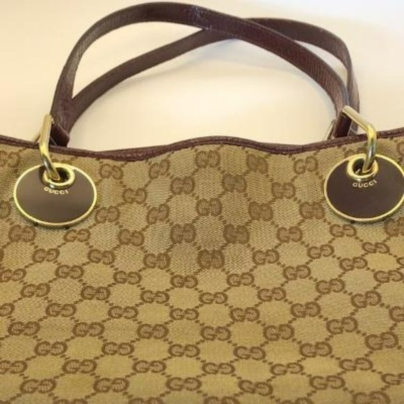 Vintage Gucci Eclipse Leather Tote/Shoulder Bag - Picture 6 of 12